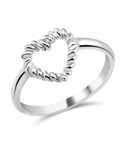 Cutie Heart Silver Ring NSR-418